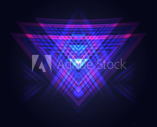 Fototapeta Vector neon geometric background. Element for posters, flyers and your design
