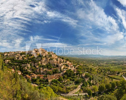 Fototapeta View of Gordes - traditional french village