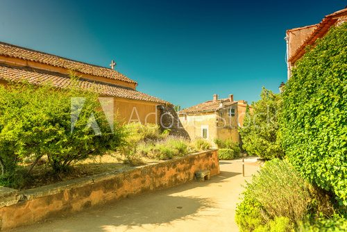 Fototapeta View on beautiful medieval village of Roussillon. Roussillon och