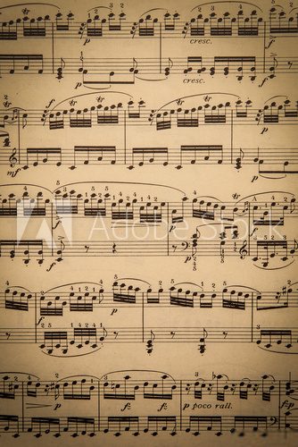 Fototapeta Vintage Sheet Music