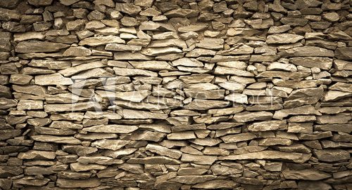 Fototapeta Vintage tone stone wall background