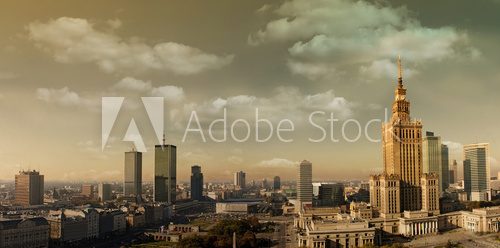 Fototapeta Warsaw panorama