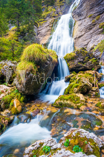 Fototapeta Wasserfall im AllgÃ¤u / Waterfall in the AllgÃ¤u