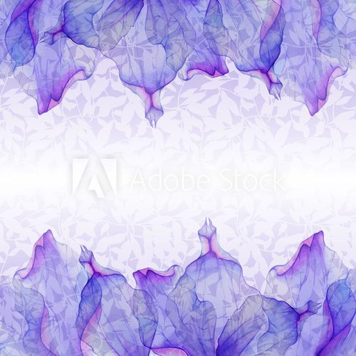 Fototapeta Watercolor greeting floral card