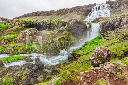 Fototapeta Waterfall Dynjandi, Iceland