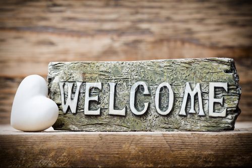 Fototapeta Welcome.