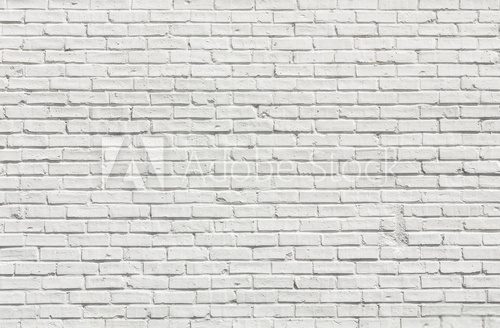 Fototapeta White brick wall