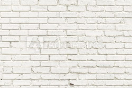 Fototapeta White brick wall