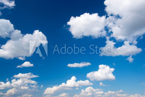 Fototapeta White cloud in the blue sky