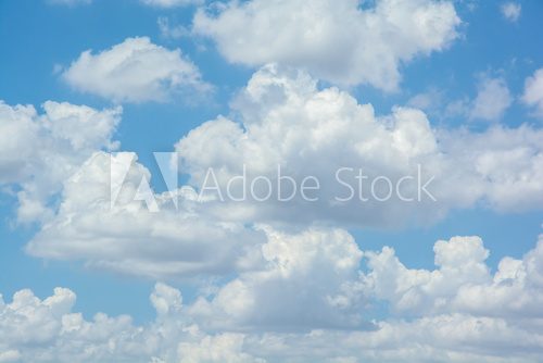 Fototapeta white clouds on blue sky