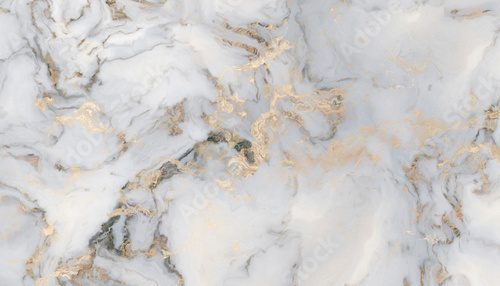 Fototapeta White curly marble