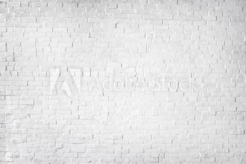 Fototapeta White Painted Beautiful Brick Wall