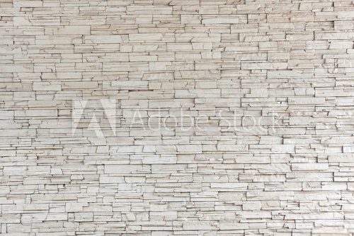 Fototapeta White Stone Tile Texture Brick Wall