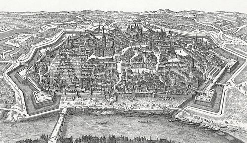 Fototapeta Wien um 1642, Kupferstichvorlage