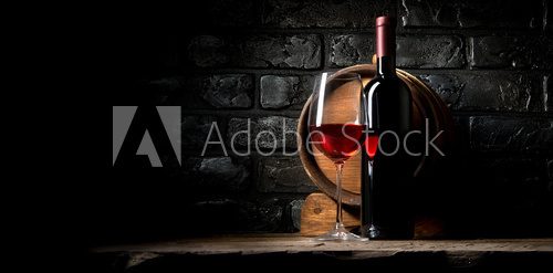 Fototapeta Wine and bricks