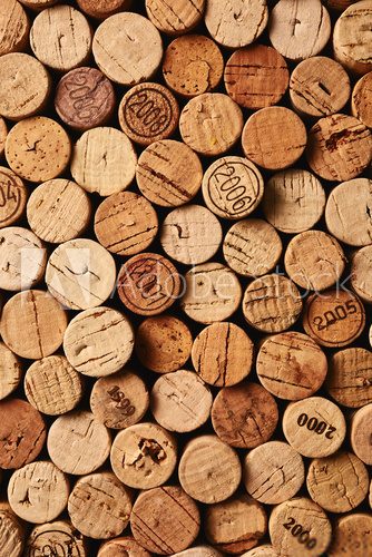 Fototapeta Wine corks background