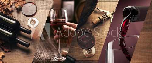 Fototapeta Wine tasting and winemaking