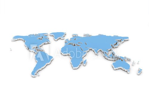 Fototapeta World map 
