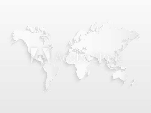 Fototapeta World Map Illustration