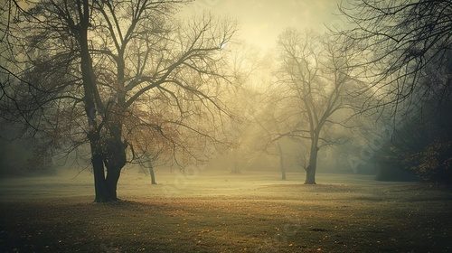 Fototapeta Złocisty spokój jesiennej polany