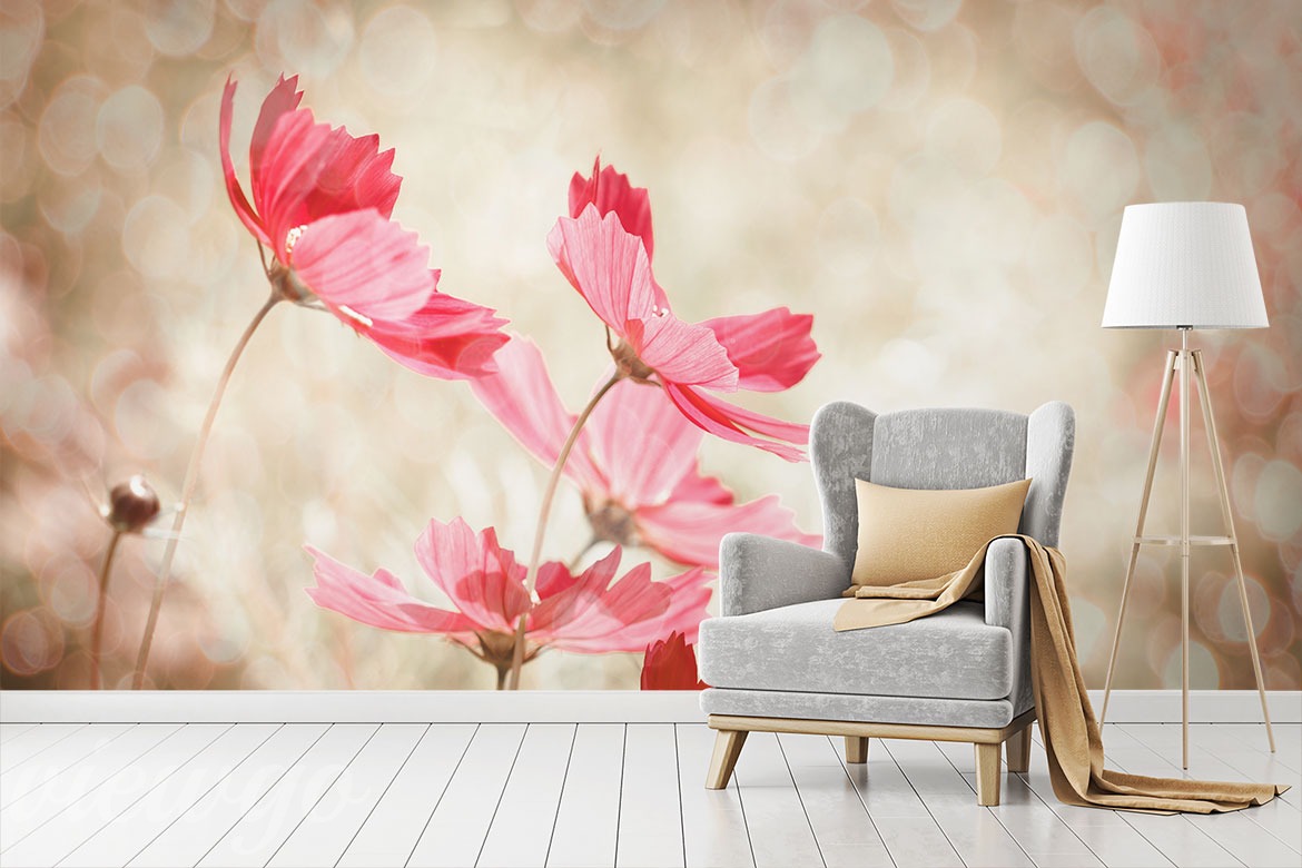 Aranżacja Fototapety Florystyczna uczta w pasteli