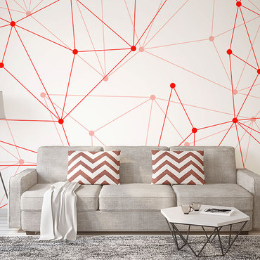 Aranżacja Fototapety Geometryczna nowoczesność