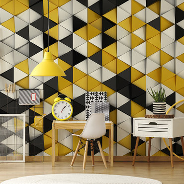 Aranżacja Fototapety Trzy wymiary geometrii